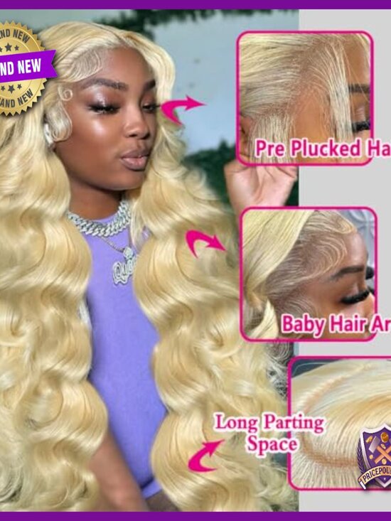 13x6 HD Lace Front Wig Human Hair Body Wave 200% Density Adjustable Cap main image 6